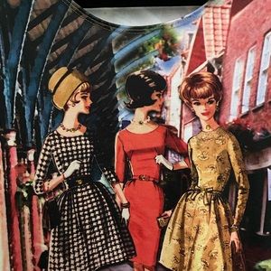 Vintage Fantazia Printed Top with Rhinestones